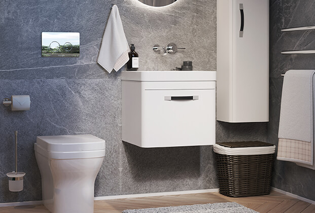 现代高级方款马桶盖，让您的浴室更舒适